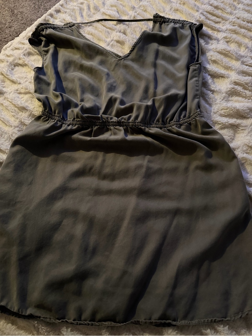 Universal Thread Olive Green Sleeveless V-Neck Romper